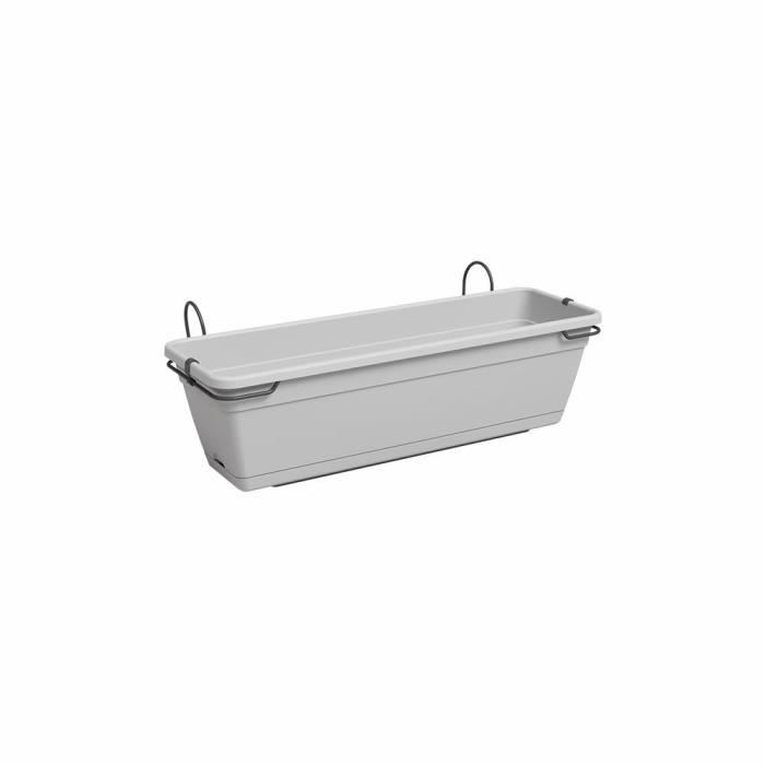 ARTEVASI Jardiniere VENEZIA RE KIT - 50 ma - Gris clair - L49 x P27,5 x H20 cm