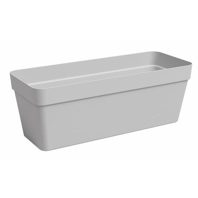 Planter - Plastic - Light grey - Rectangular - L49.9 x D20 x H18.1cm - ARTEVASI