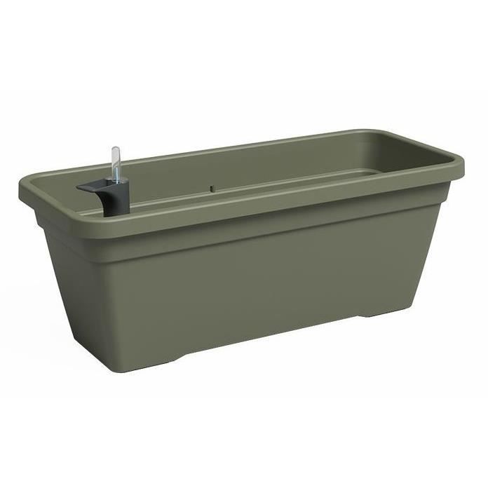 Planter - Plastic - Dry green - Rectangular - L57.9 x D24.3 x H22cm - ARTEVASI