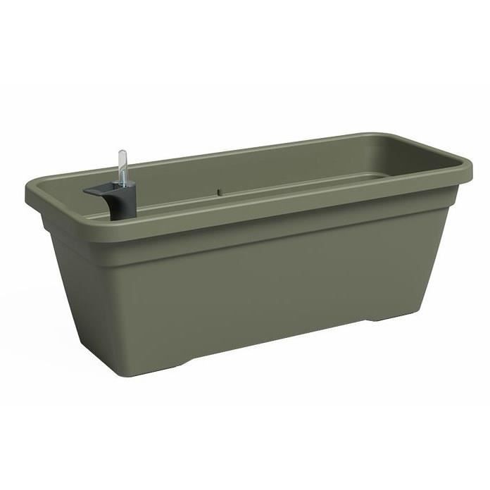 Planter - Plastic - Dry green - Rectangular - L77.9 x D24 x H22cm - ARTEVASI