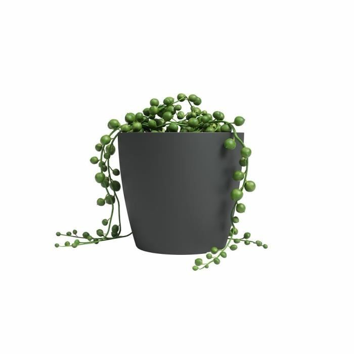 ARTEVASI Pot de fleur SAN REMO - 30 ma - Anthracite - 30x30x27,3 cm