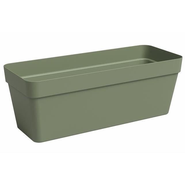 ARTEVASI Jardiniere - Plastique - Vert Cendre - Rectangulaire - L49,9 x P20 x H18,1cm