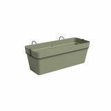 ARTEVASI Jardiniere CAPRI RE KIT - 50 ma - Vert cendré L50,2 x P28,5 x H20 cm