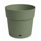 ARTEVASI Pot de fleur CAPRI - Large - Réserve d'eau - Vert Cendre - L39,1 x P39,1 x H37 cm