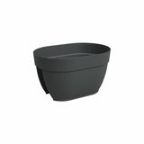ARTEVASI Jardiniere balcon CAPRI CAMPANA - 40 ma - Anthracite - 39 x 25,6 x 22,5 cm
