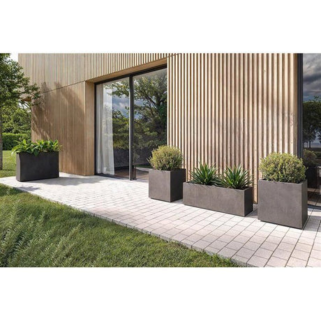 ARTEVASI Pot de fleur - SYDNEY - 40 cm - 31 L - Gris Clair - Dimensions: 39.5x395x43 cm