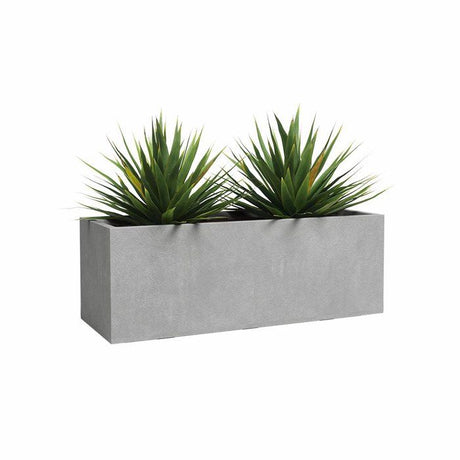 ARTEVASI Jardiniere - SYDNEY - Plastique - Gris Clair - 80 cm - 57 L - Dimensions: 79.5x29.5x29.5 cm