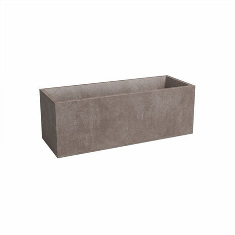 ARTEVASI Jardiniere - SYDNEY - Plastique - Taupe - 80 cm - 57 L - Dimensions: 79.5x29.5x29.5 cm