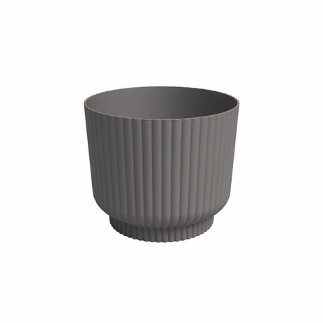 ARTEVASI Pot de fleur - Miami Wavy - 30 cm - 13 L - Anthracite - Dimensions: 29.7x29.7x25.1 cm