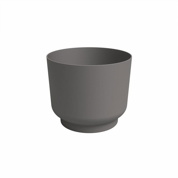 ARTEVASI Pot de fleur - Miami - 30 cm - 13 L - Anthracite - Dimensions: 29.7x29.7x25.1 cm