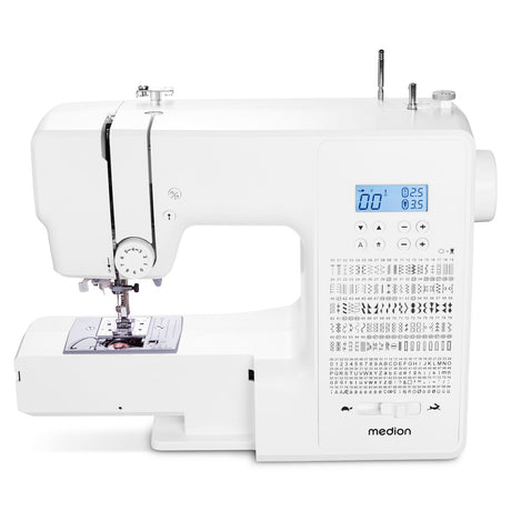 Machine a Coudre Numérique - MEDION - SD 36 - 38W - 270 Points - 700 tr/min - LED - Blanc