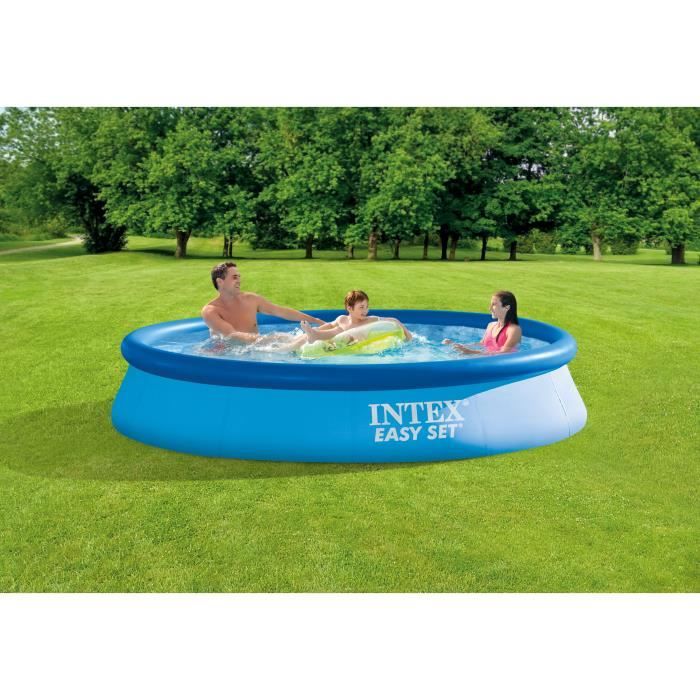 Kit Piscine hors sol autoportante INTEX - Easy Setô - 366 x 76 cm - Ronde (LivrÈe avec une pompe et cartouche) - 28132NP