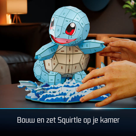 4D Build - Puzzle 3D - Carapuce Pokémon - 180 pieces - 24cm - des 12 ans