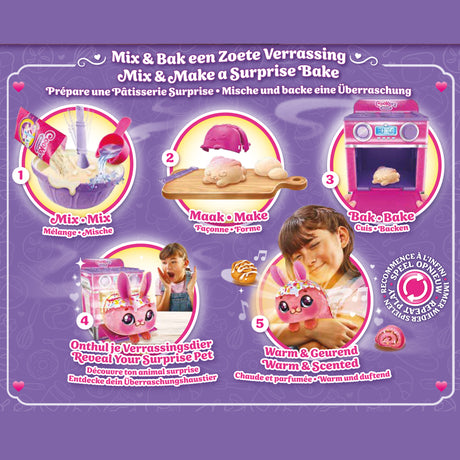 Fabrique a Pâtisserie Bleue - MOOSE TOYS - COOKEEZ MAKERY - Four interactif, peluche parfumée et accessoires