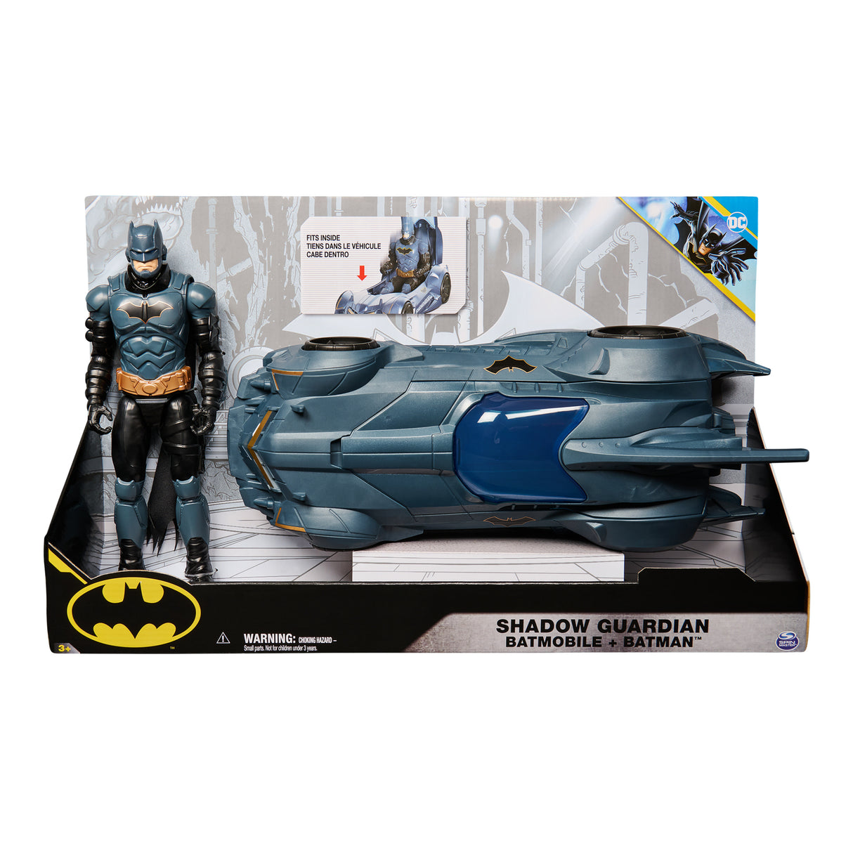 SPIN MASTER PACK BATMOBILE + FIGURINE BATMAN 30 CM Batman