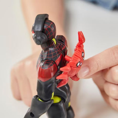 MixMashers Miles Morales, figurine personnalisable a mélanger et combiner avec accessoires, Marvel, Des 4 ans