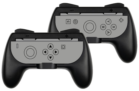 Paire de supports Joy-Con - KONIX - Nintendo Switch 2 - Forme de manette classique - Noir