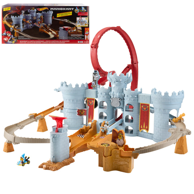 Hot Wheels - Coffret Mario Kart Château de Bowser - Avec véhicule Kamek - Hot Wheels - JHD24