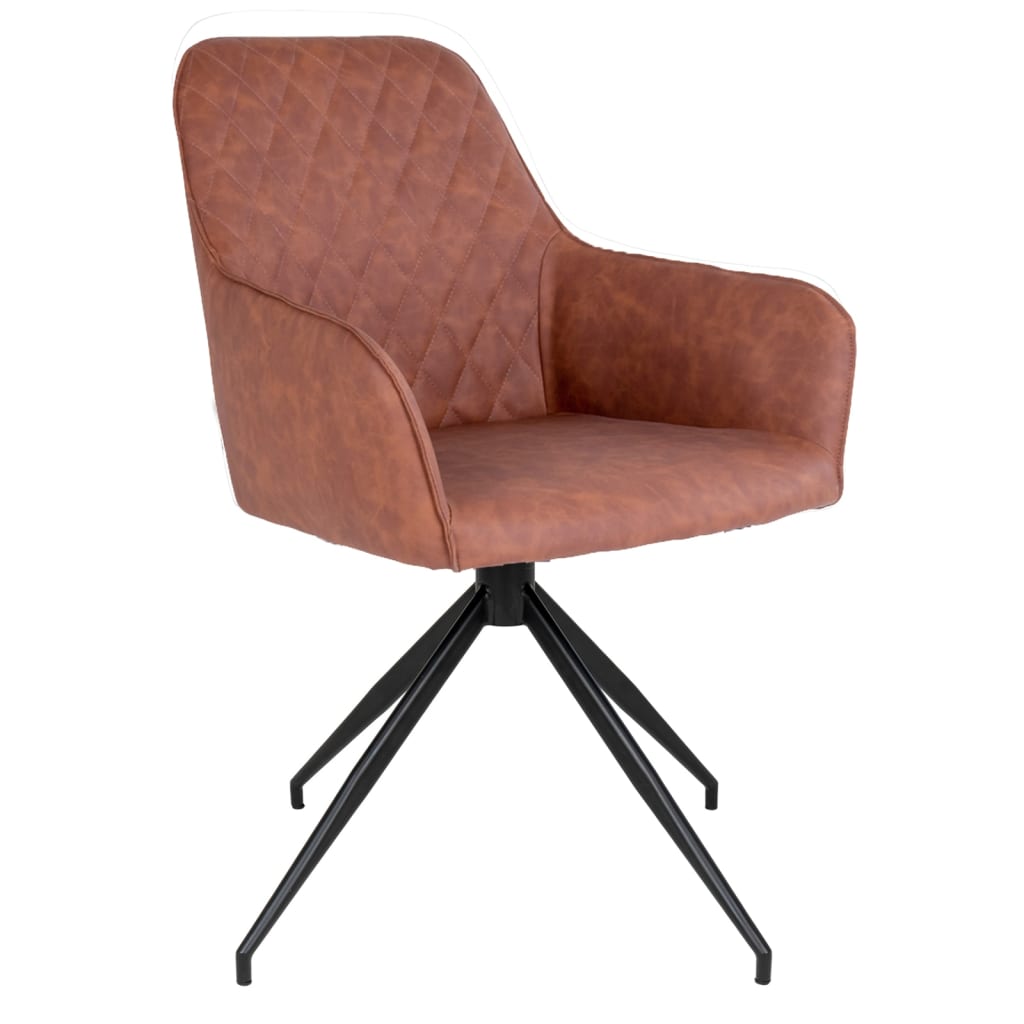 House Nordic Ava Swivel Dining Chair Brown