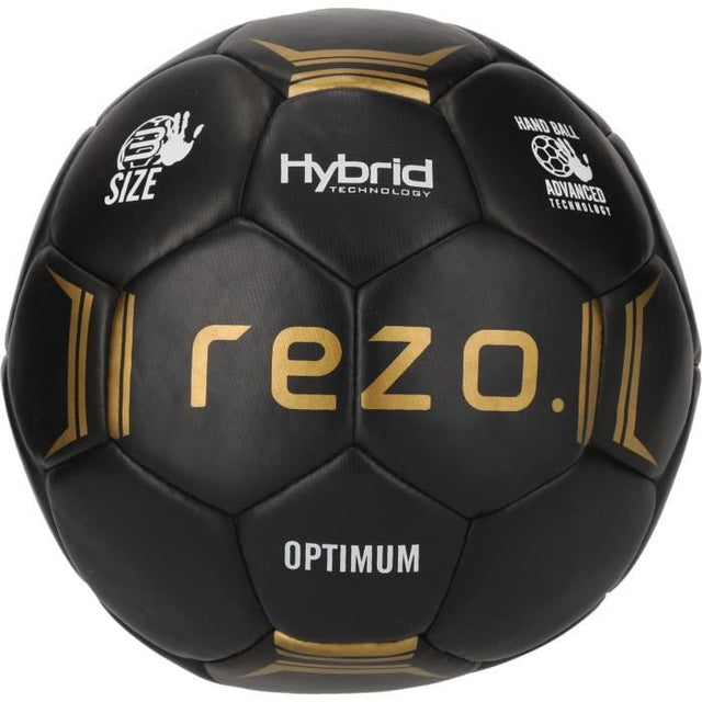 Ballon Handball - Optimum - Taille 3 -  Noir et or