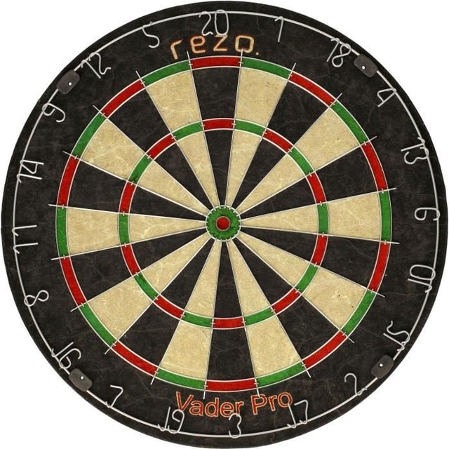 Jeu de fléchettes - VADER PRO - Set cible et 6 fléchettes inclus - Fibres de sisal - REZO
