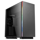 Boitier Moyen Tour ATX AeroCool Glo RGB avec panneau vitré (Noir)