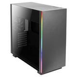 Boitier Moyen Tour ATX AeroCool Glo RGB avec panneau vitré (Noir)