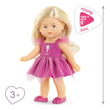 Coffret Mini Corolline - Corolle - Rosy Fée - Poupée en vinyle - Robe de fée - Ailes de papillon