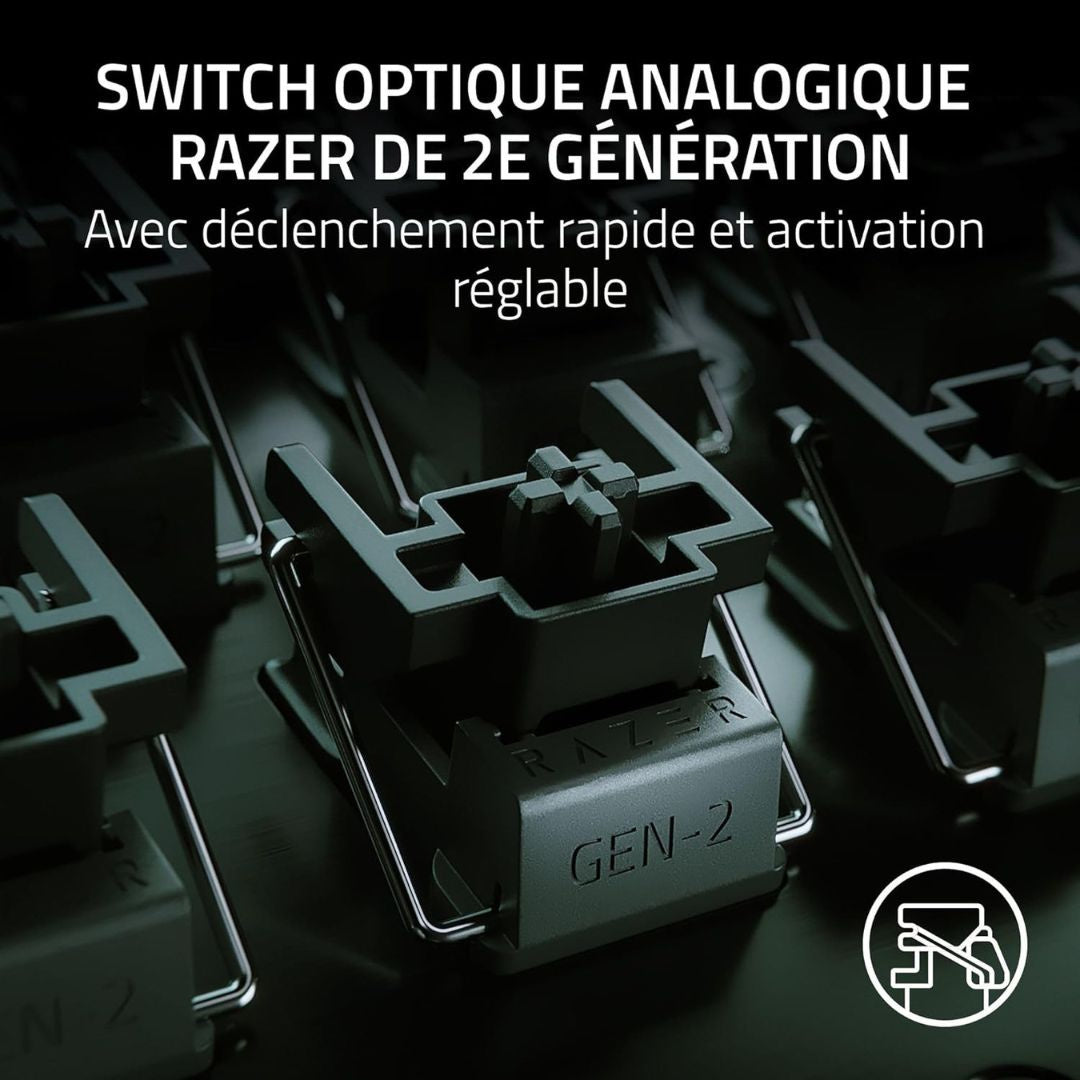 RAZER Huntsman V3 Pro Mini Noir - Clavier Gamer Optique 60%, Switches Analogique