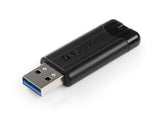 Clé USB 3.2 Verbatim PinStripe - 16Go (Noir)