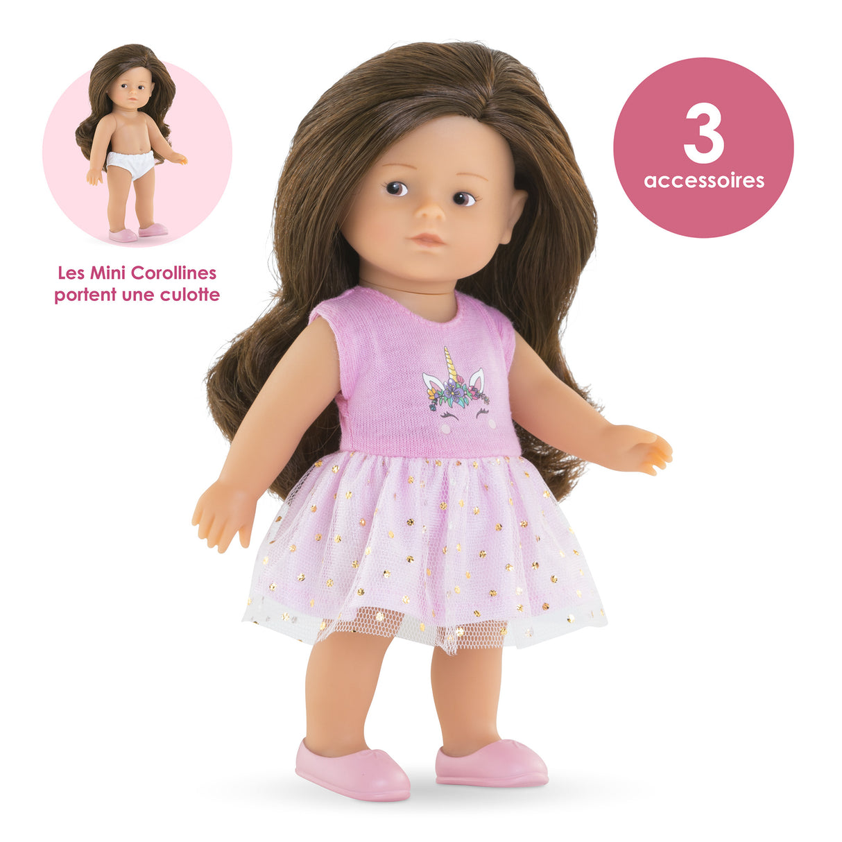 Coffret poupée - COROLLE - Mini Corolline Romy Licorne - 20 cm - Des 3 ans