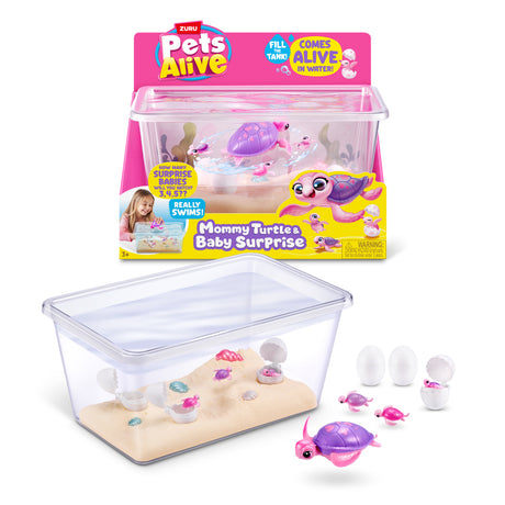 Set maman tortue et bébé surprise - PETS ALIVE - Mama Turtle Surprise - Tortue animée - Effets sonores