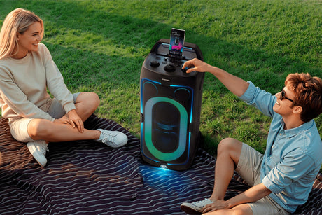 Enceinte - SAMSUNG - MX ST50F/XE - 240 W - Effets lumineux - Bluetooth - Batterie 18h - Roues intégrées - Noir