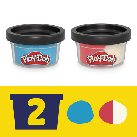 Play-Doh Captain America, coffret Bouclier tamponneur avec figurine flexible, accessoires et pâte a modeler, des 4 ans, Marvel