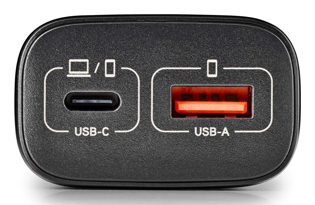 Chargeur secteur NGS Era 1x USB-C + 1x USB-A 45W (Noir)