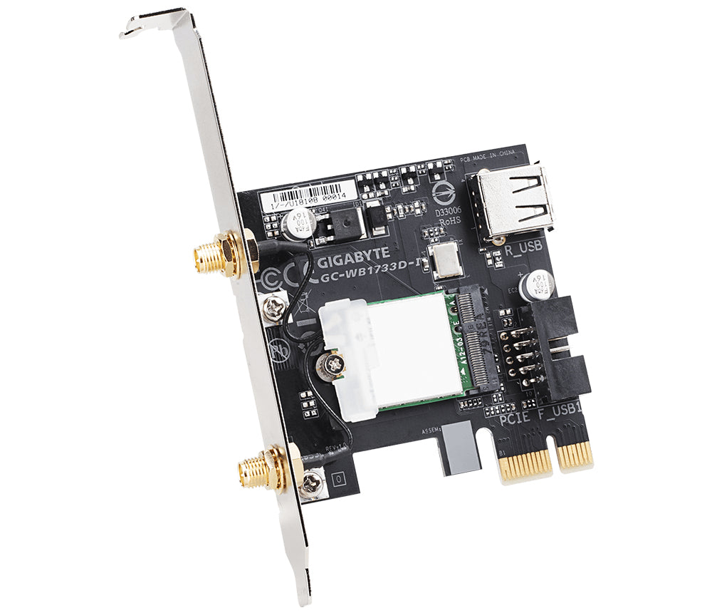 Carte RïÂ¿Â½seau PCI-Express WIFI & Bluetooth Gigabyte GC-WB1733D-I (AC1733)