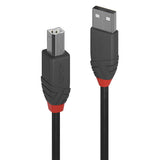 Cable Lindy USB 2.0 type A - B M/M 2m (Gris)