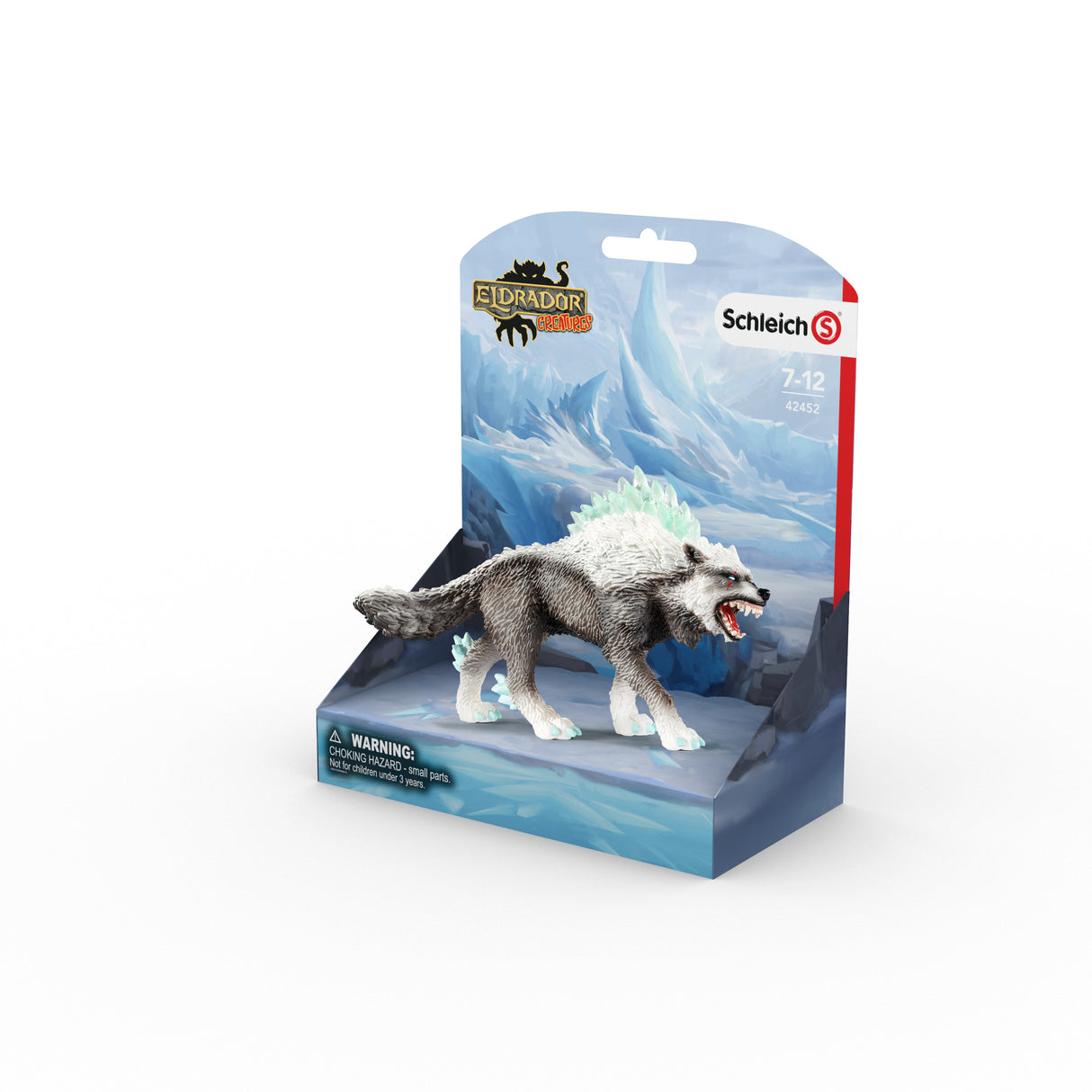 Figurine Loup des neiges, SCHLEICH 42452 Eldrador Creator, Jouet pour enfant des 5 ans
