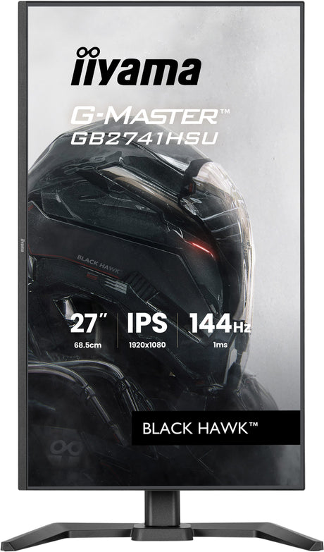 Ecran PC Gamer - IIYAMA - 27 - 144Hz - Dalle IPS - 1ms - Réglable en hauteur - G-Master Black Hawk