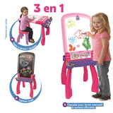 Chevalet Interactif 3 en 1 VTECH - Rose - Pour Fille - A partir de 3 ans