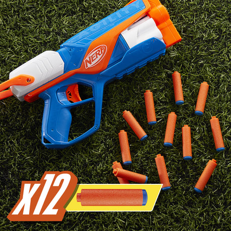NERF blaster Agility N Series, 12 fléchettes Nerf N1 uniquement pour les blasters Nerf N Series, barillet 6 fléchettes, jeux d'extér