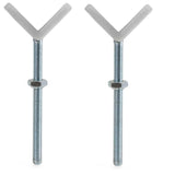 Adaptateur Y pour barriere de sécurité - HAUCK - Y-Spindel - Rampes rondes - Blanc Silver