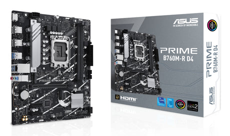 Carte mere - ASUS - PRIME B760M-R D4 - Intel B760 LGA 1700 micro ATX