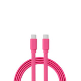 C ble USB-C m le/USB-C m le plat 1 m - Charge 60W (3A/20V) - USB 2.0 - fuchshia