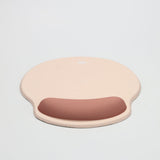 WE POP Tapis de souris avec repose poignet bi-color beige: matière tissu - tapis