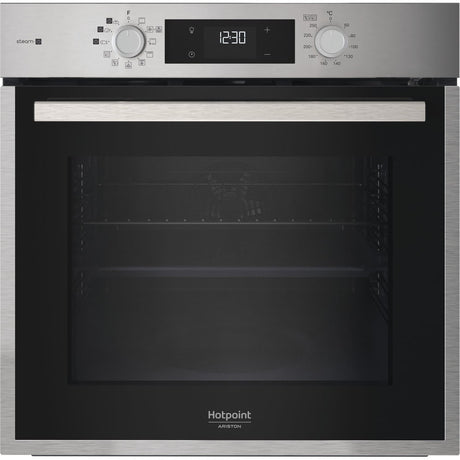 Four encastrable - Pyrolyse hydrolyse - Chaleur pulsée - HOTPOINT - HAO854PSX - Inox - 71 L - A++ - Fonction vapeur
