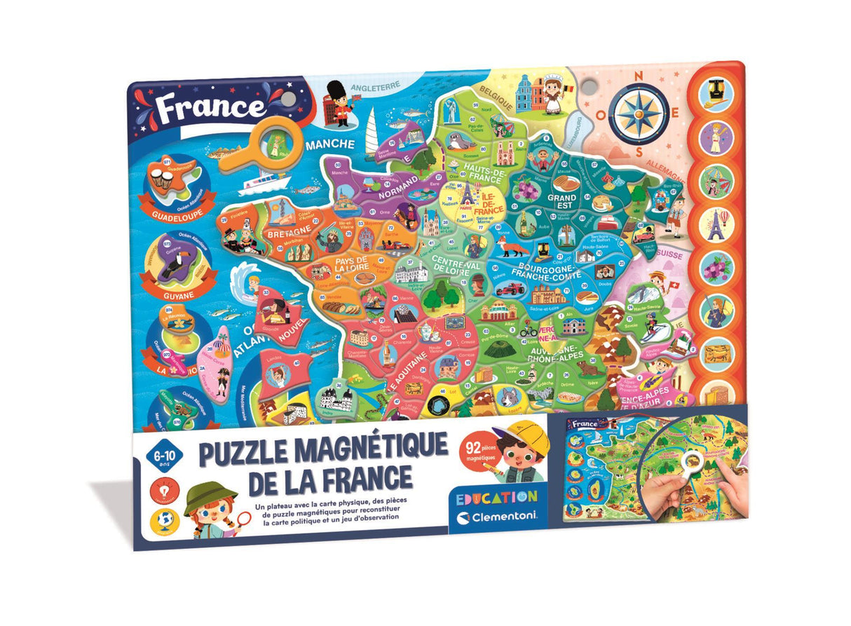 CLEMENTONI - Puzzle magnétique de la France