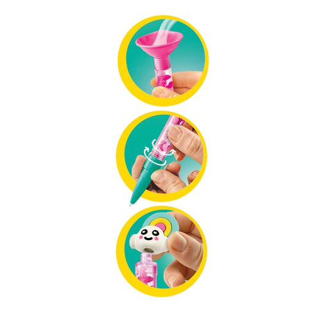 Clementoni - Créer tes stylos - Mini atelier des Stylos - Theme Fantaisie - 3 a créer - Des 6ans