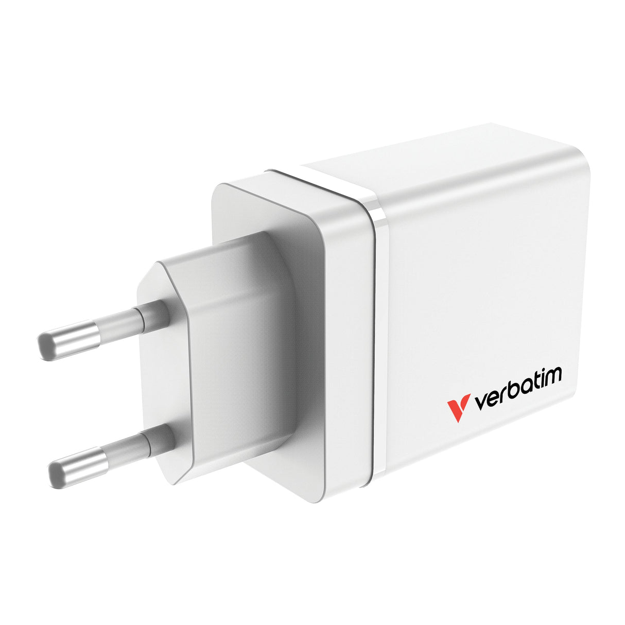 Chargeur secteur Verbatim GaN 3x ports USB-A + 1x port USB-C 30W (Blanc)