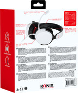 Casque gamer - KONIX - Circum-aural filaire Nexus - Nintendo Switch 2 - Haut-parleurs 40 mm - Micro - Jack 3.5 mm - Blanc